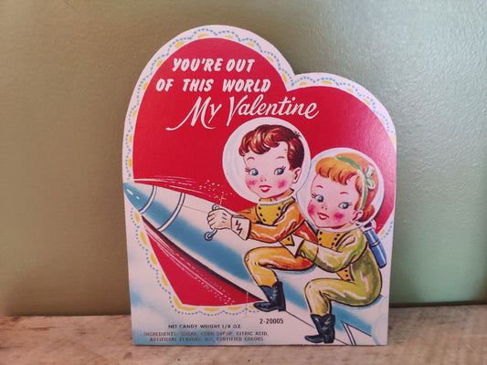 You're Out of this World My Valentine Card Wood Cutout-The Sawmill Shop