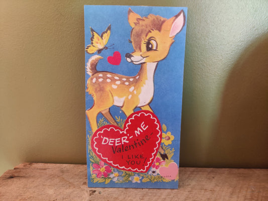 Deer Me Valentine Card Wood Cutout