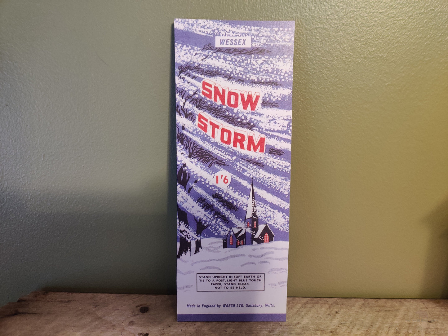 Wessex Snow Storm Firecrackers Fourth of July Wood Cutout