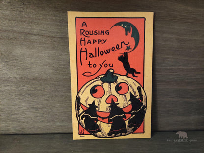 A Rousing Happy Halloween To You Vintage Decor Wood Cutout-The Sawmill Shop