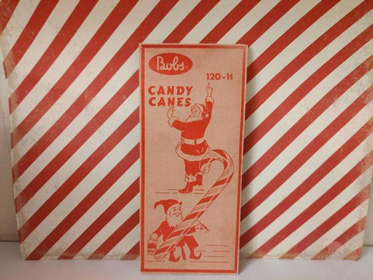 Bobs Candy Canes Christmas Vintage Box Art Wood Cutout-The Sawmill Shop
