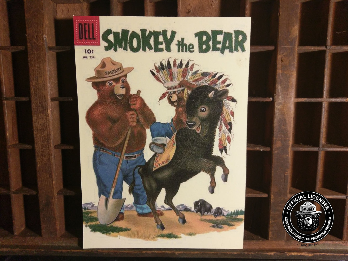 Smokey Bear Nature Stories Comic Wood Cutout-The Sawmill Shop