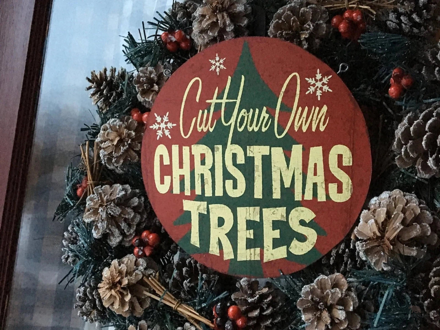 Cut Your Own Chrtistmas Trees Wood Cutout
