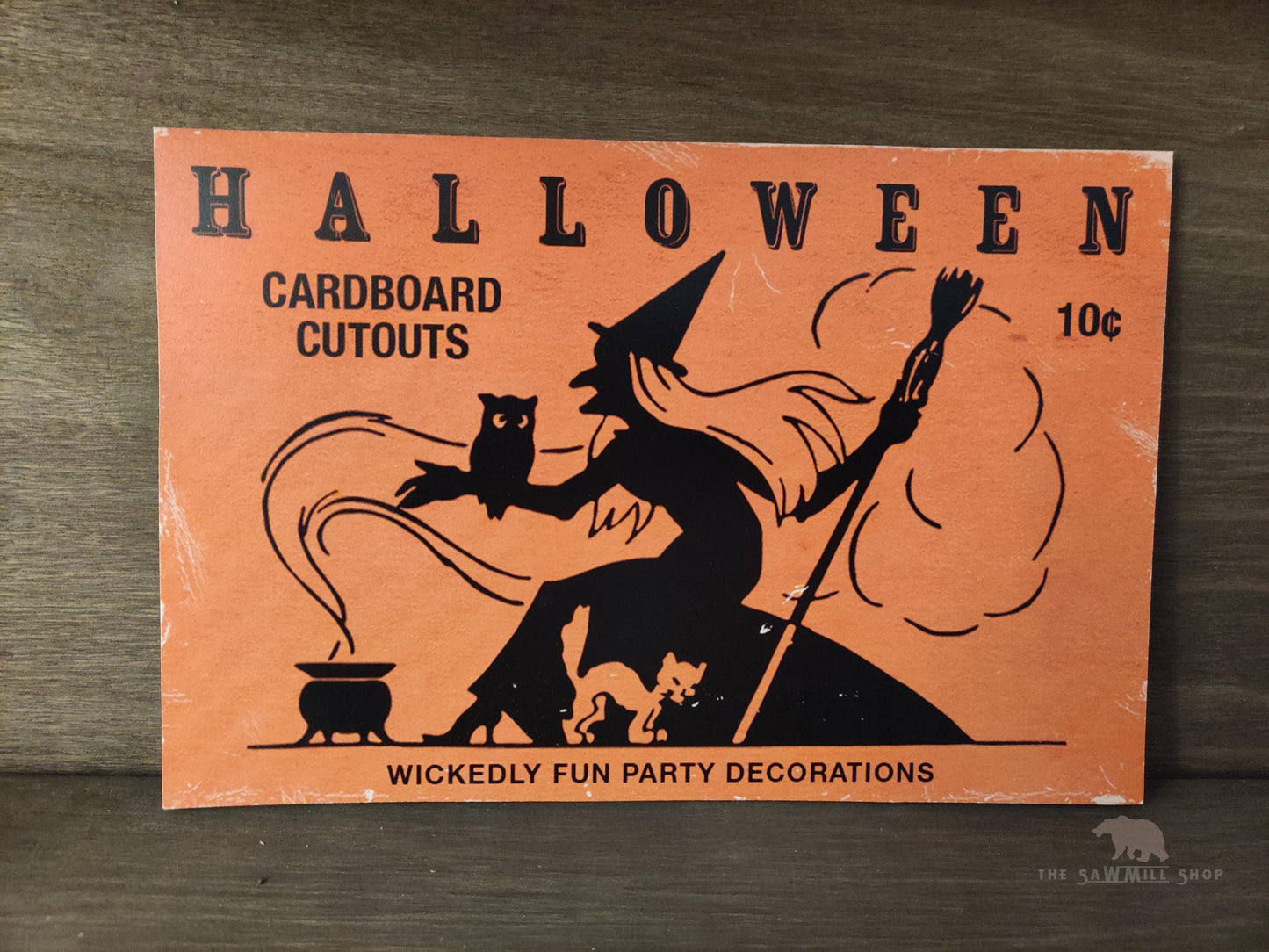 Retro Halloween Plaque Wood Cutouts-The Sawmill Shop
