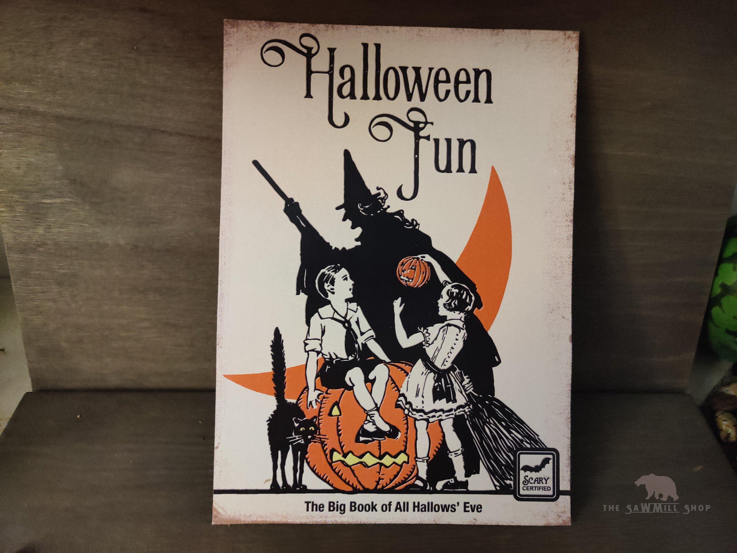 Retro Halloween Plaque Wood Cutouts-The Sawmill Shop