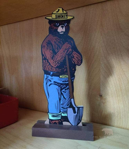 Smokey the Bear Standing Wood Cutout-The Sawmill Shop