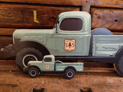 USDA Forest Service Truck Wood Cutout-The Sawmill Shop