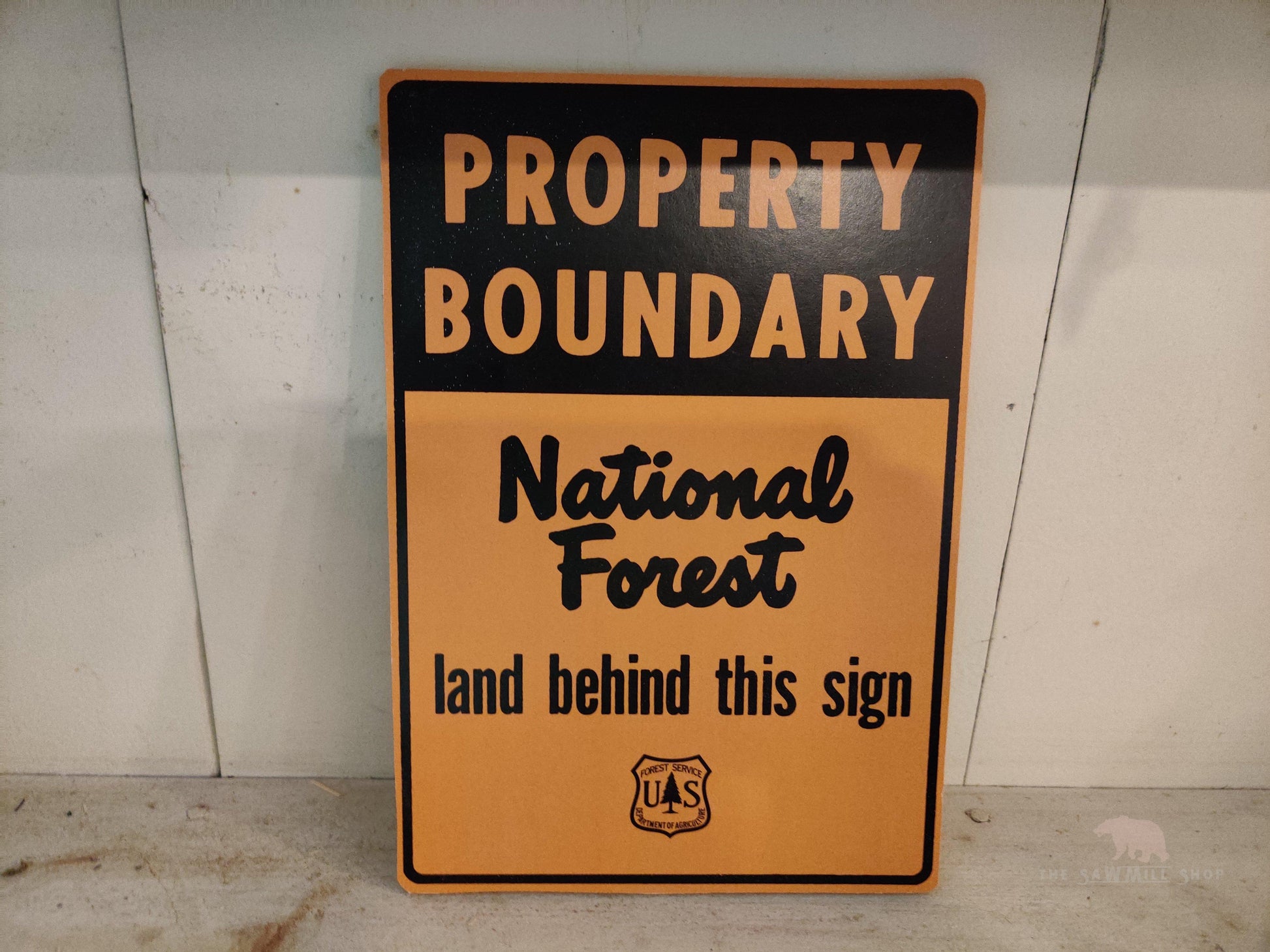 USDA National Forest Property Boundary Sign-The Sawmill Shop