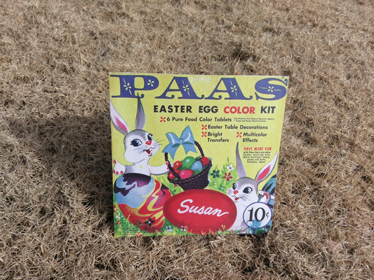 Vintage PAAS Easter Egg Color Kit Box Artwork Wood Cutout for Spring Decorating-The Sawmill Shop