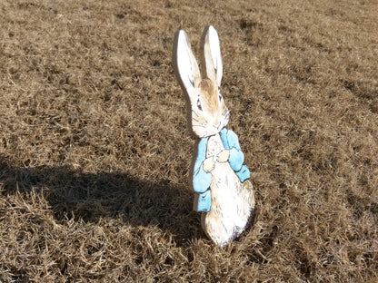 Vintage Peter Rabbit Standing Wood Cutout for Easter Decorating or Nursery-The Sawmill Shop